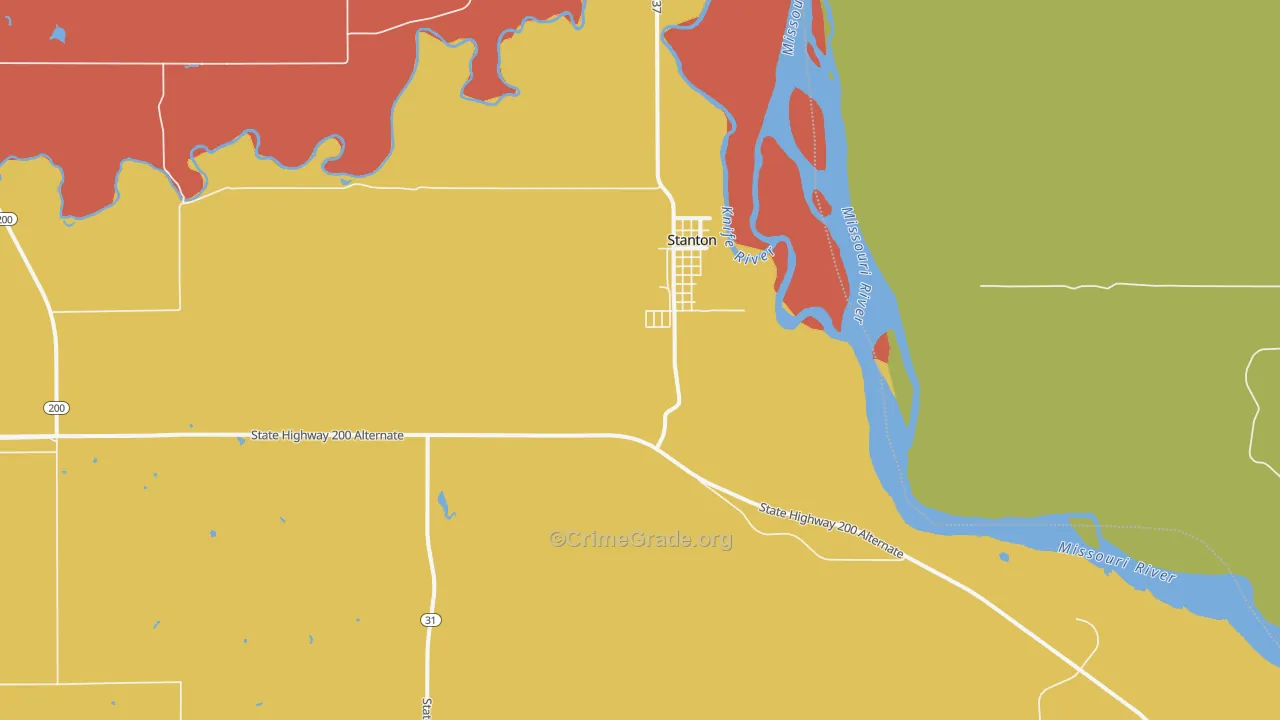 58571, ND Map of Drug-Related Crime Rates