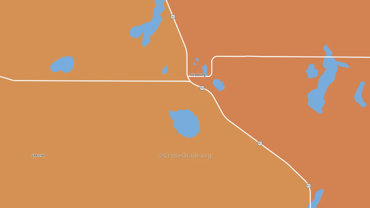 58573, ND Map of Drug-Related Crime Rates