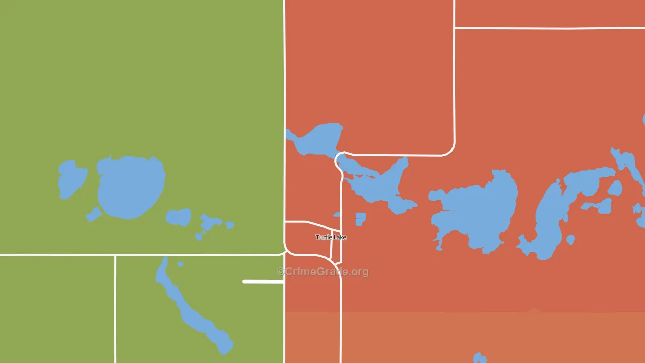 58575, ND Map of Drug-Related Crime Rates