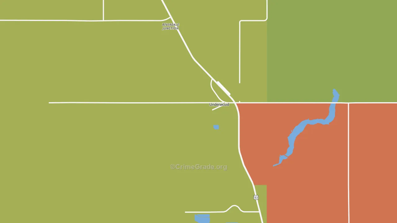 58576, ND Map of Drug-Related Crime Rates