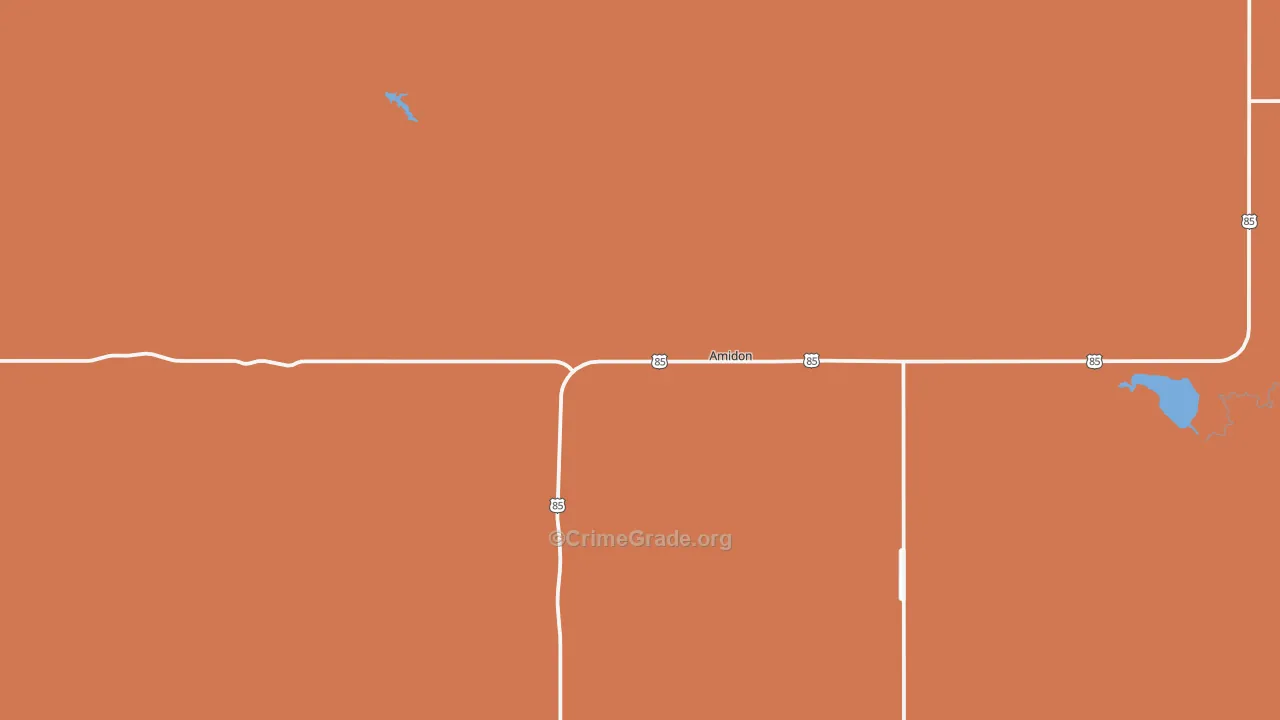 58620, ND Map of Drug-Related Crime Rates