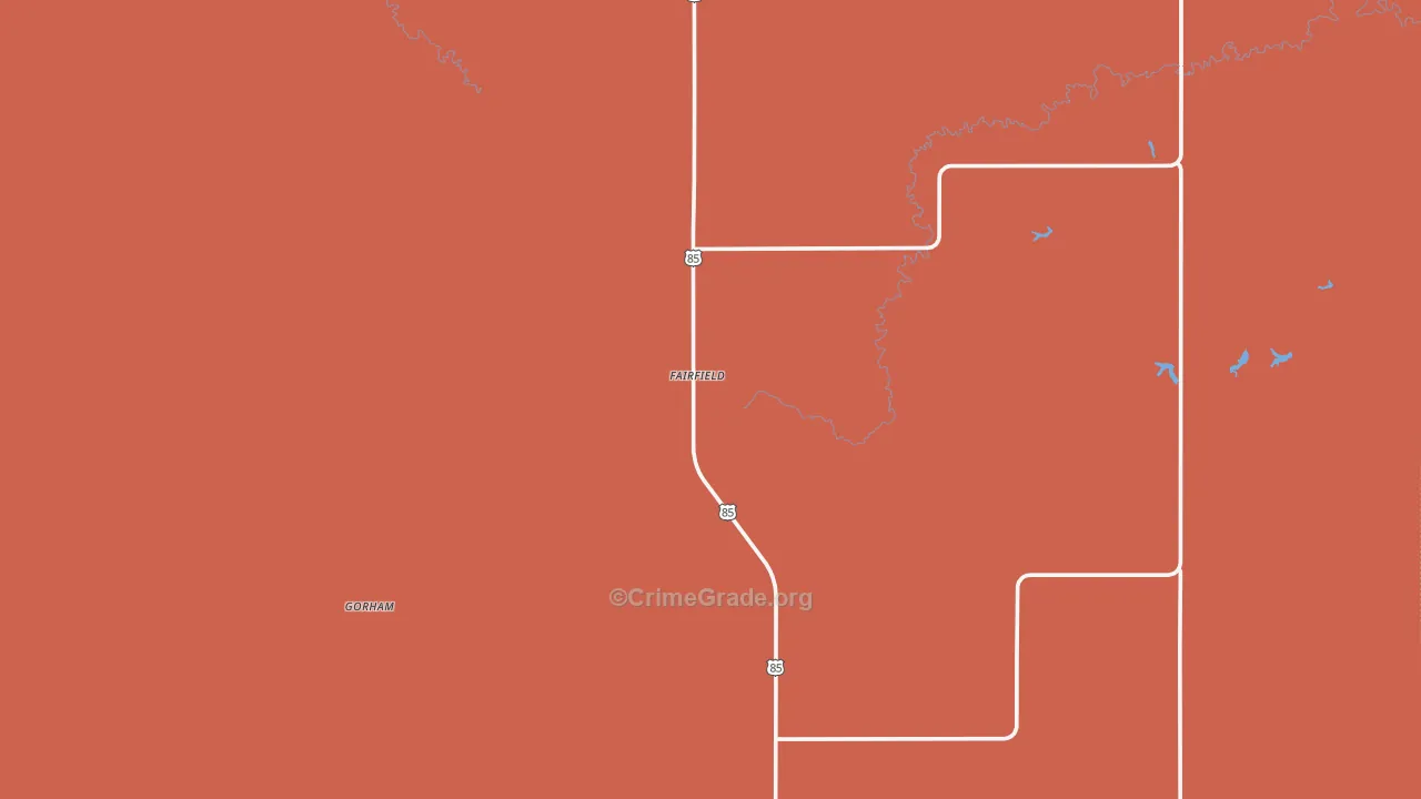 58627, ND Map of Drug-Related Crime Rates