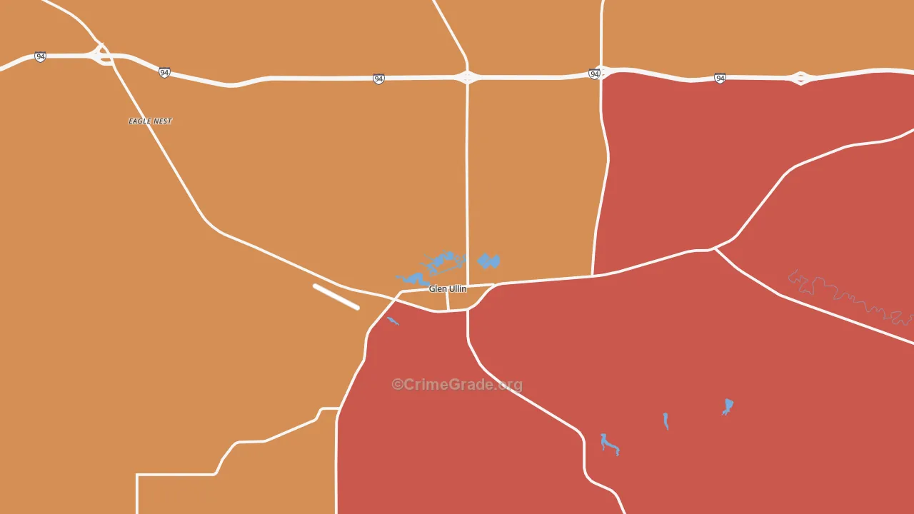 58631, ND Map of Drug-Related Crime Rates