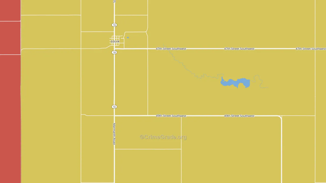 58632, ND Map of Drug-Related Crime Rates