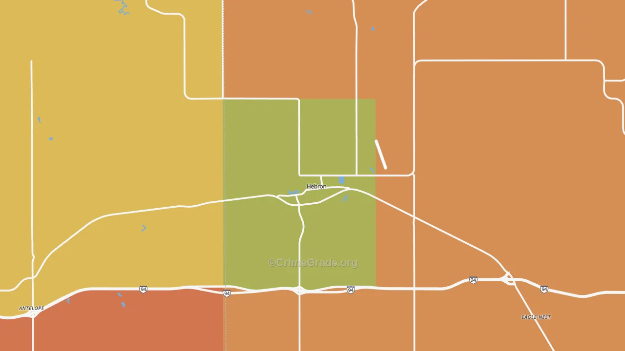 58638, ND Map of Drug-Related Crime Rates
