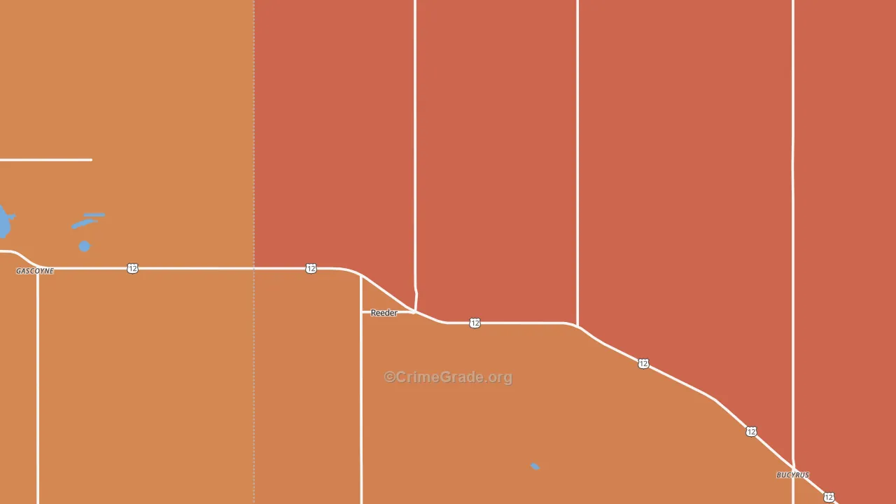 58649, ND Map of Drug-Related Crime Rates