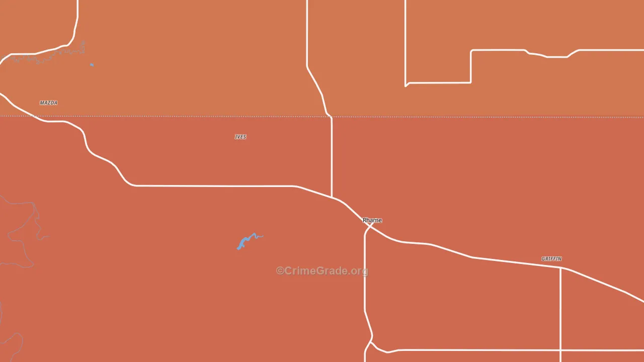 58651, ND Map of Drug-Related Crime Rates