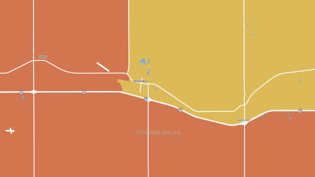 58652, ND Map of Drug-Related Crime Rates
