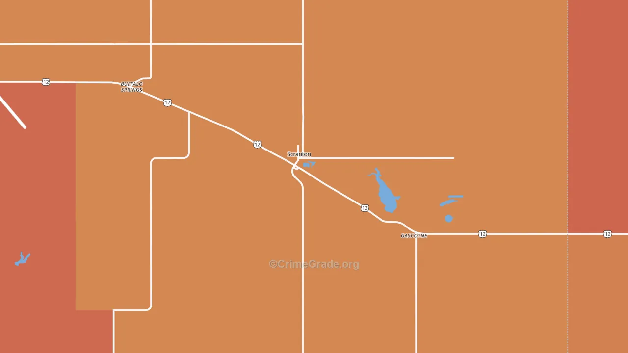 58653, ND Map of Drug-Related Crime Rates