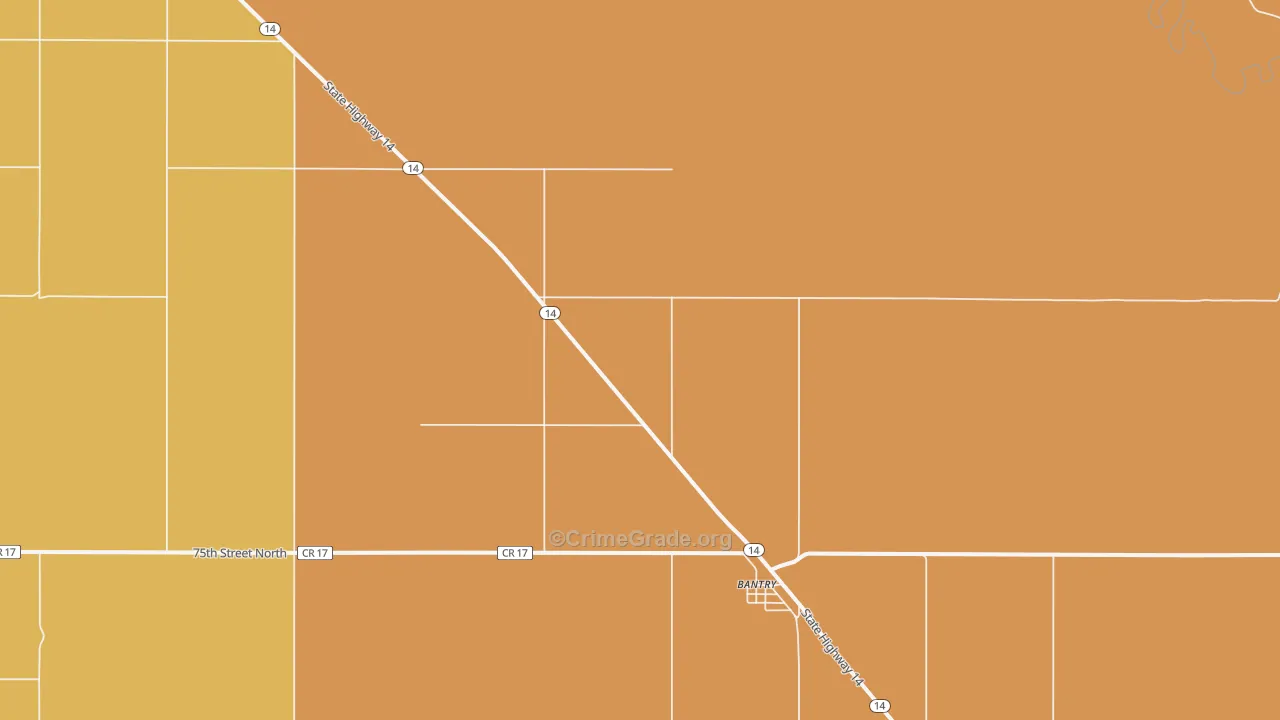 58713, ND Map of Drug-Related Crime Rates