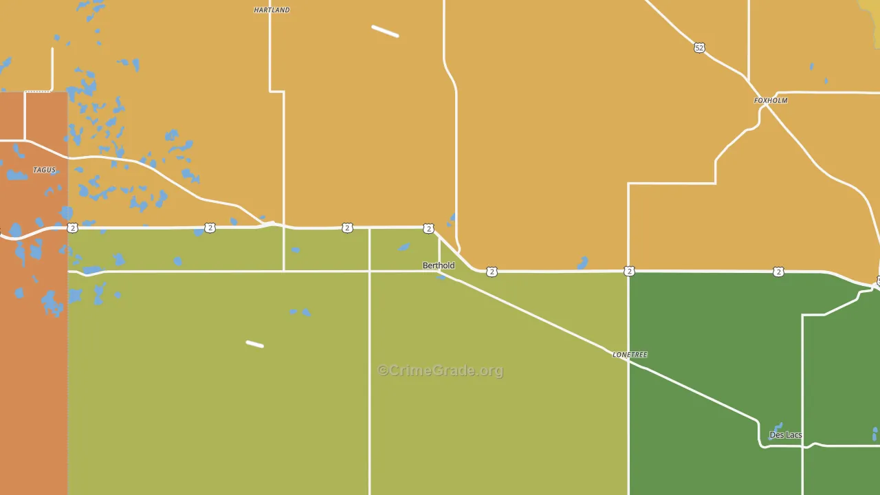 58718, ND Map of Drug-Related Crime Rates