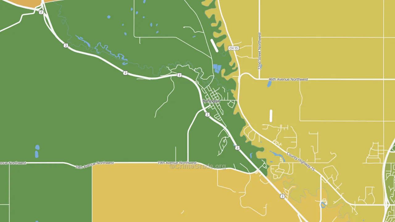 58722, ND Map of Drug-Related Crime Rates