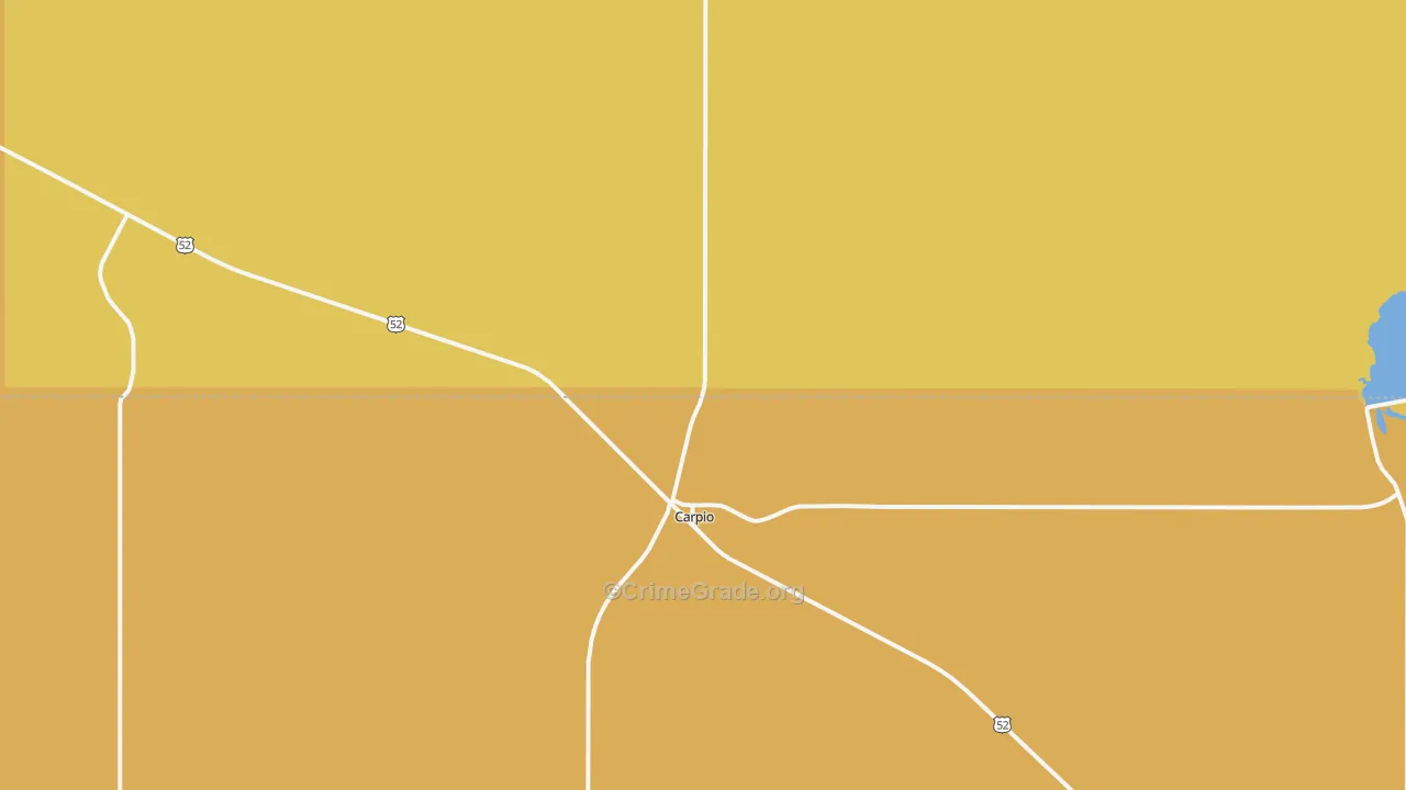 58725, ND Map of Drug-Related Crime Rates