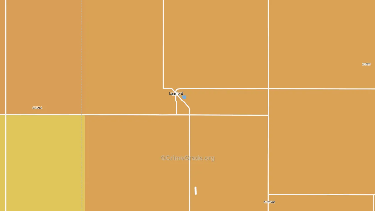 58750, ND Map of Drug-Related Crime Rates