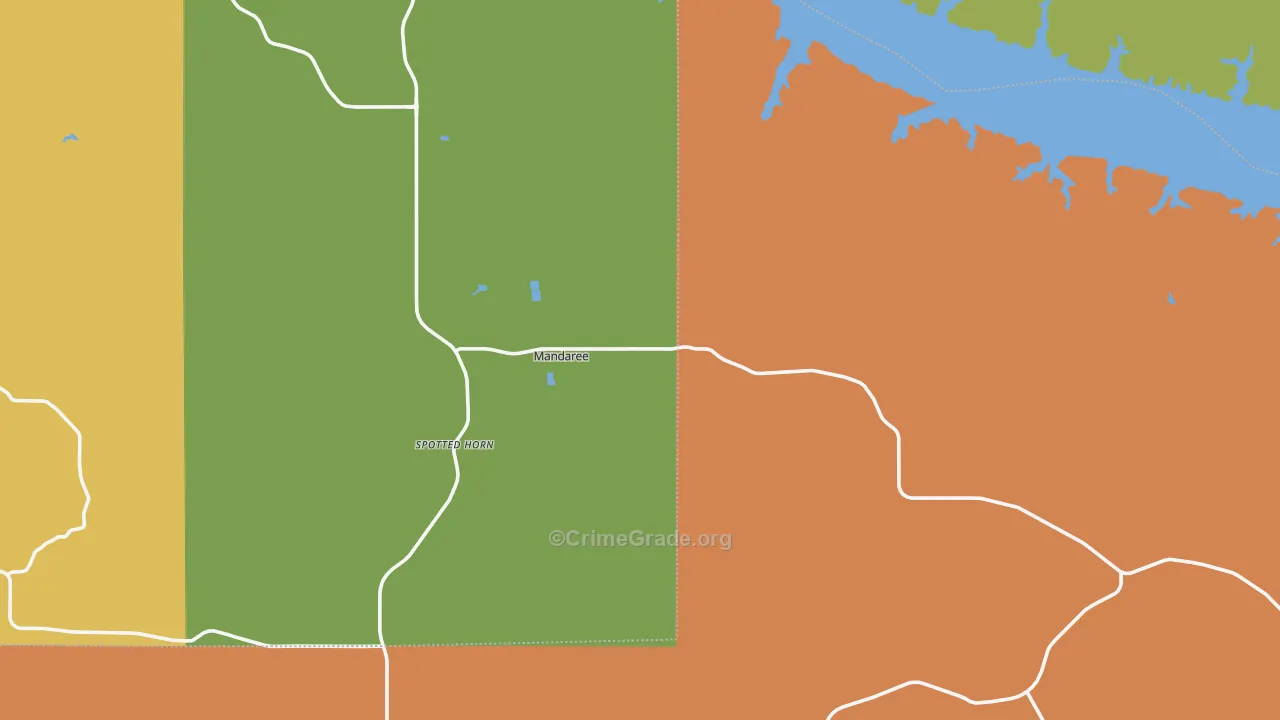 58757, ND Map of Drug-Related Crime Rates
