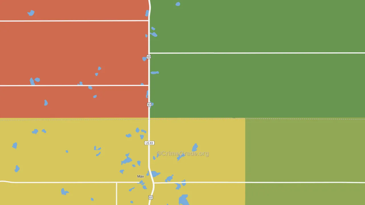 58759, ND Map of Drug-Related Crime Rates