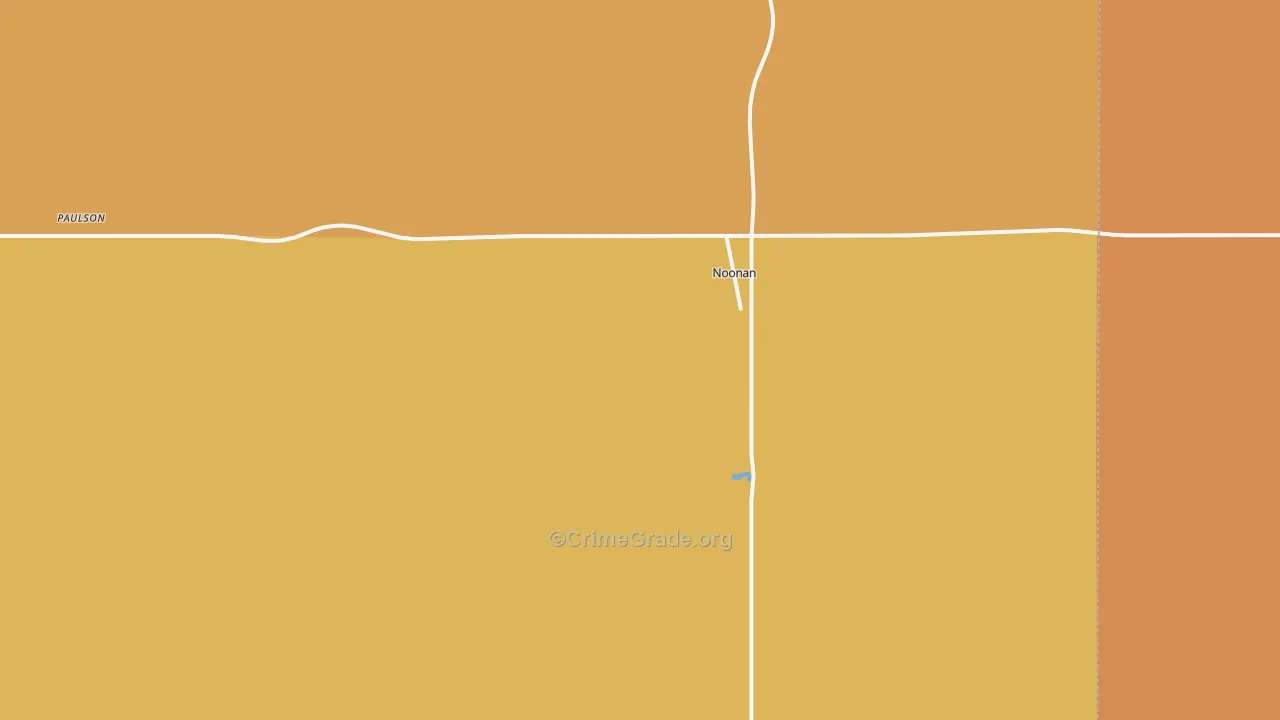 58765, ND Map of Drug-Related Crime Rates