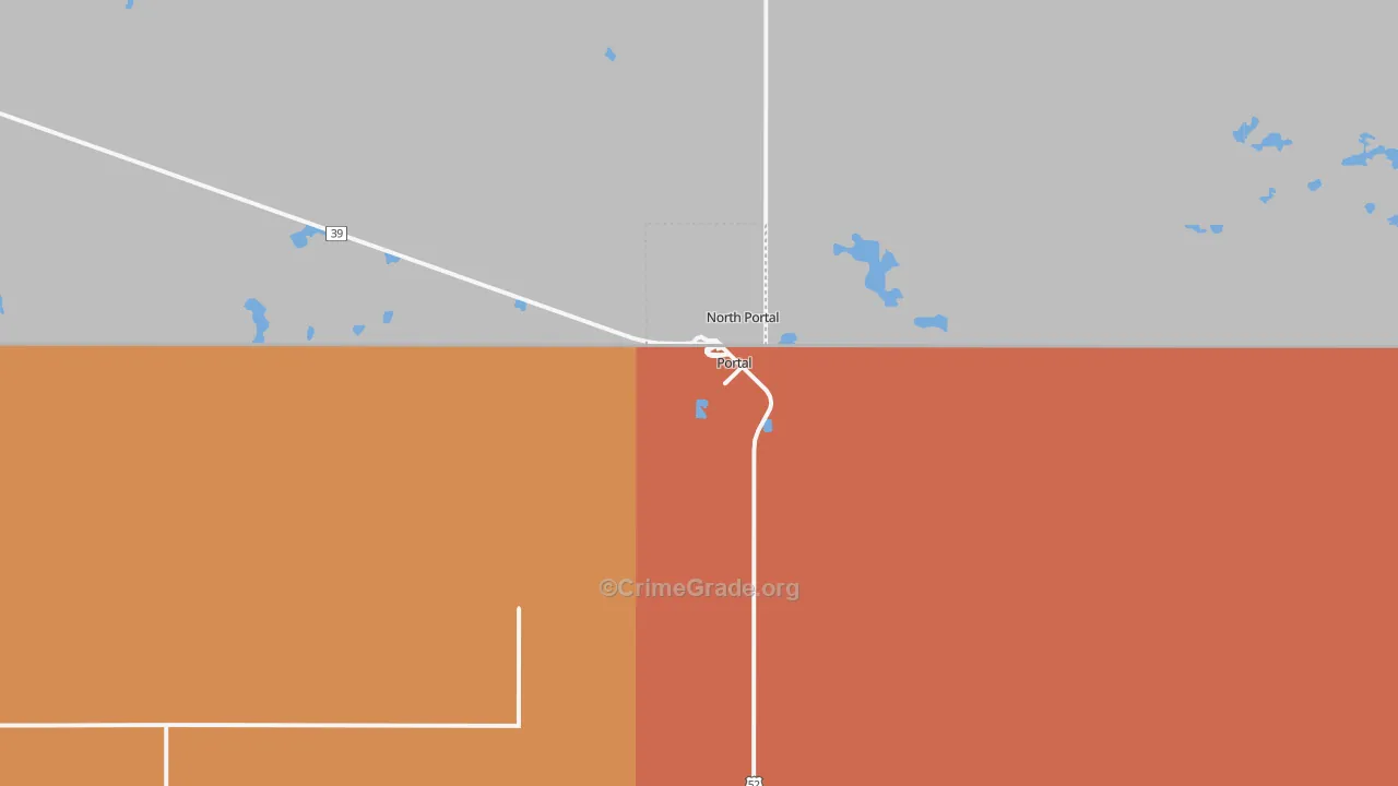 58772, ND Map of Drug-Related Crime Rates