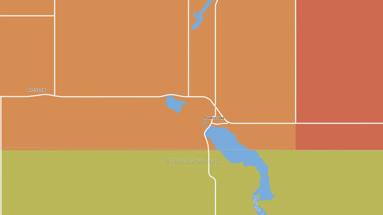 58773, ND Map of Drug-Related Crime Rates