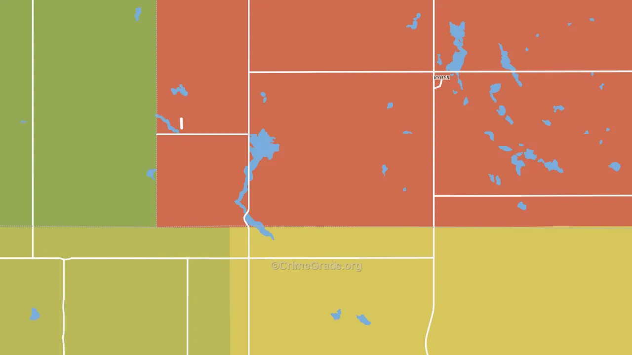 58779, ND Map of Drug-Related Crime Rates