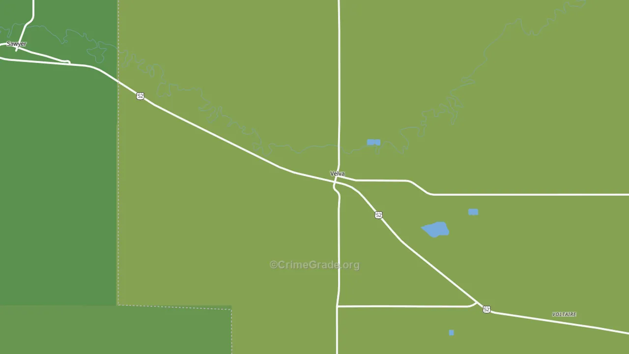 58790, ND Map of Drug-Related Crime Rates