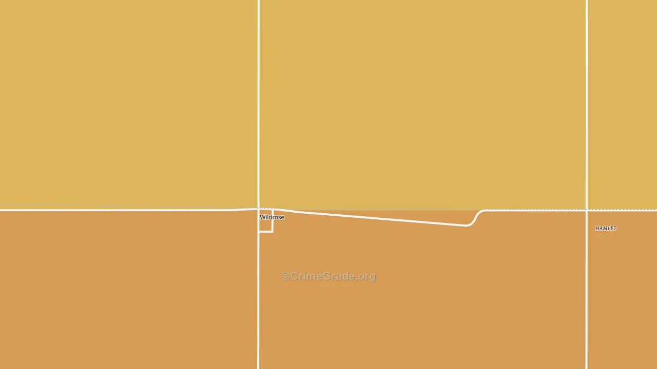 58795, ND Map of Drug-Related Crime Rates