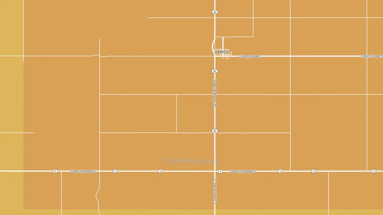 58833, ND Map of Drug-Related Crime Rates