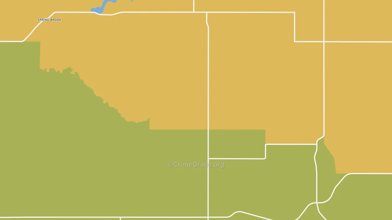 58843, ND Map of Drug-Related Crime Rates