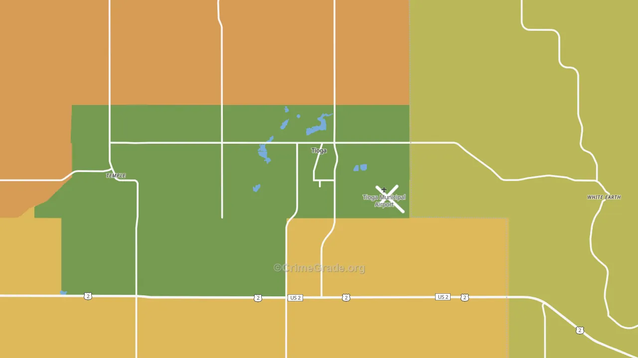 58852, ND Map of Drug-Related Crime Rates