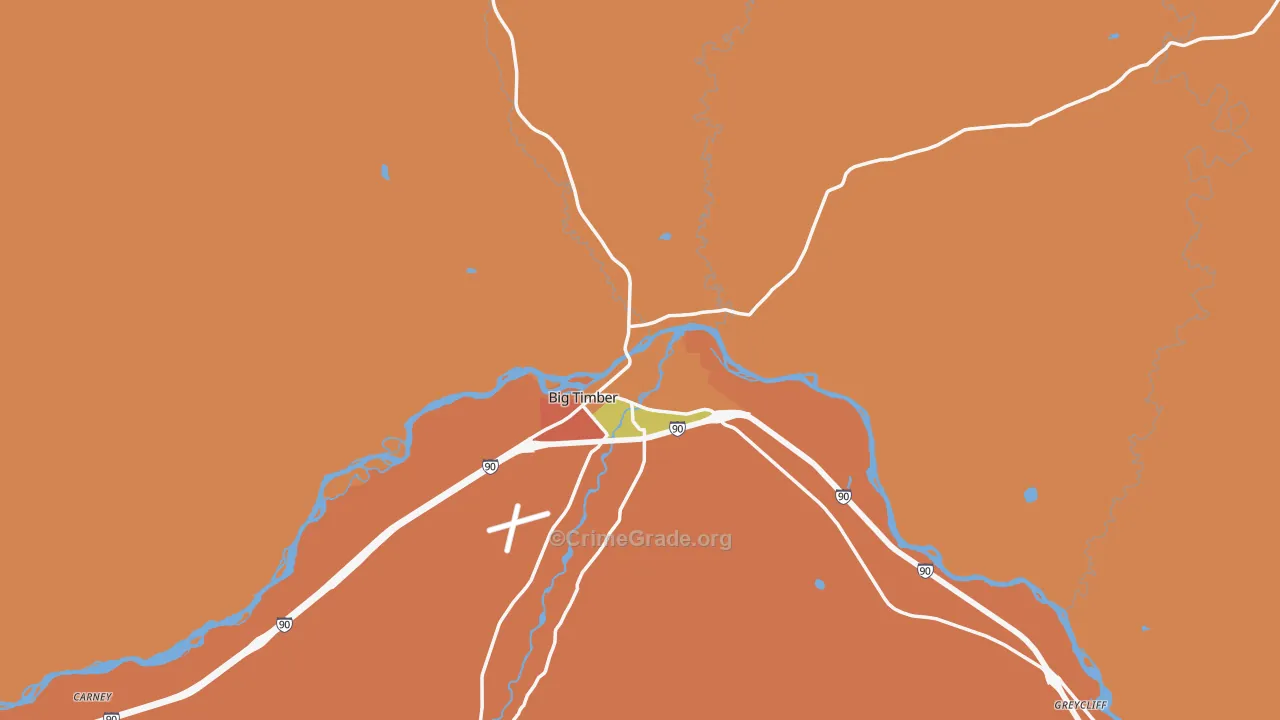 59011, MT Map of Drug-Related Crime Rates