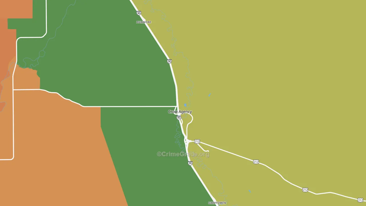 59022, MT Map of Drug-Related Crime Rates