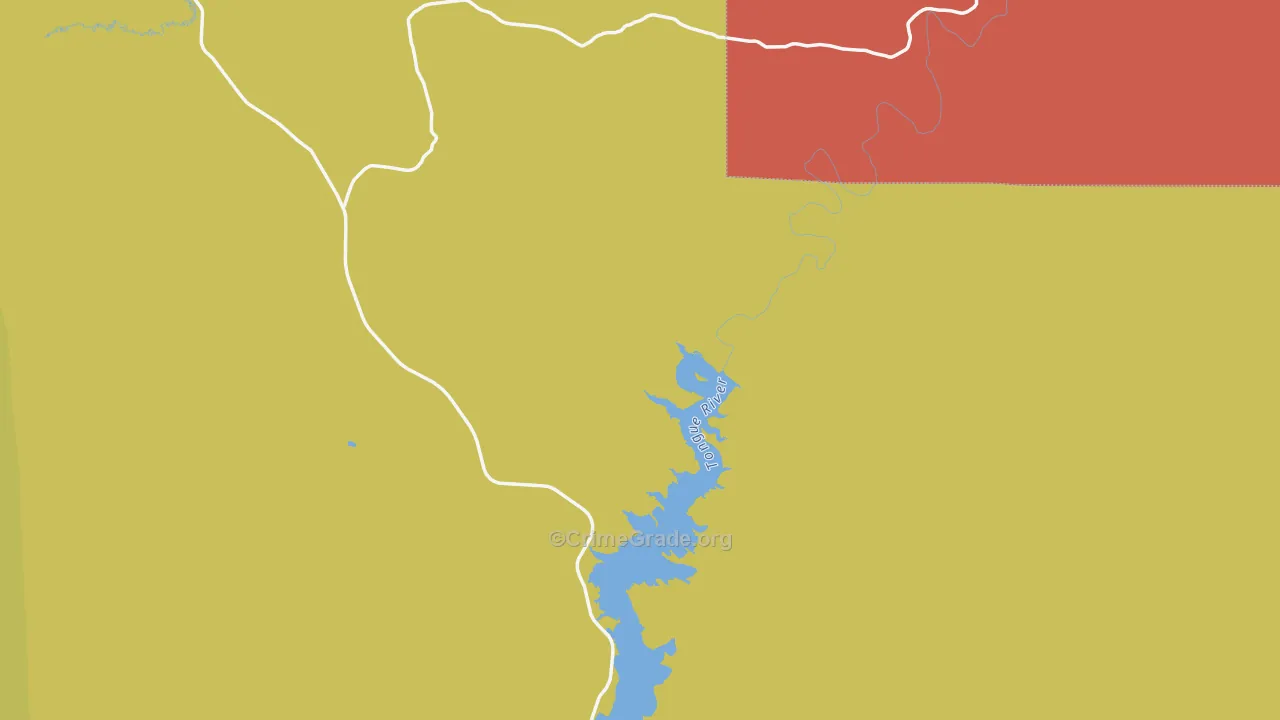 59025, MT Map of Drug-Related Crime Rates