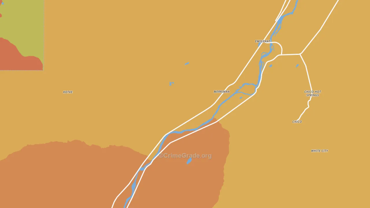 59027, MT Map of Drug-Related Crime Rates