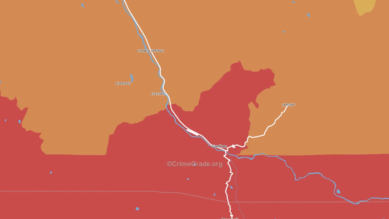 59030, MT Map of Drug-Related Crime Rates