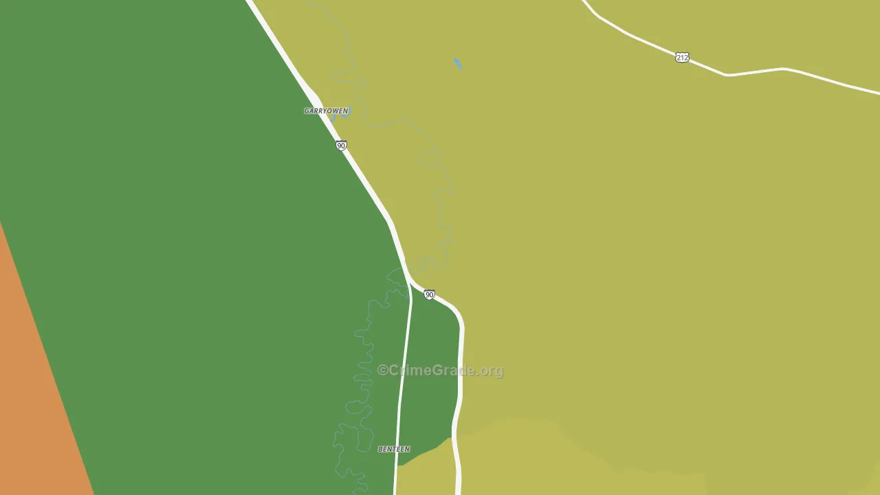 59031, MT Map of Drug-Related Crime Rates