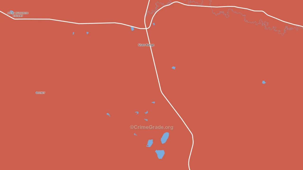 59032, MT Map of Drug-Related Crime Rates