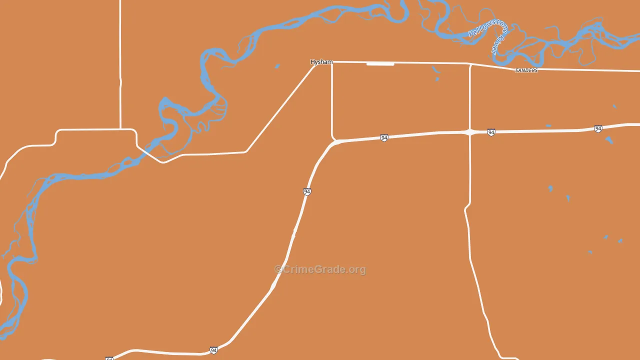 59038, MT Map of Drug-Related Crime Rates