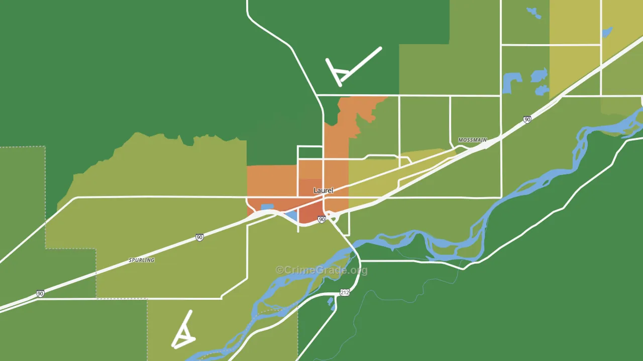 59044, MT Map of Drug-Related Crime Rates