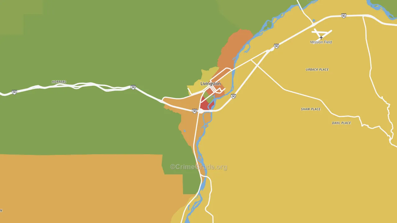 59047, MT Map of Drug-Related Crime Rates