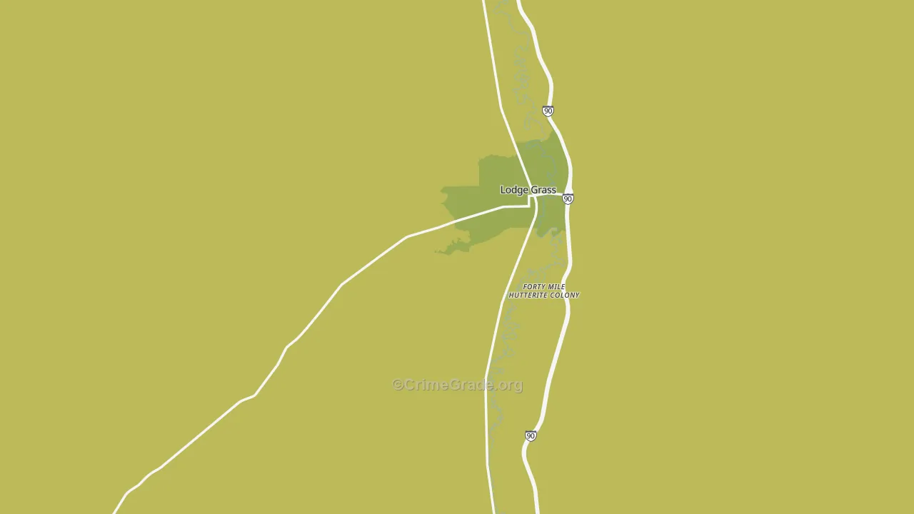 59050, MT Map of Drug-Related Crime Rates