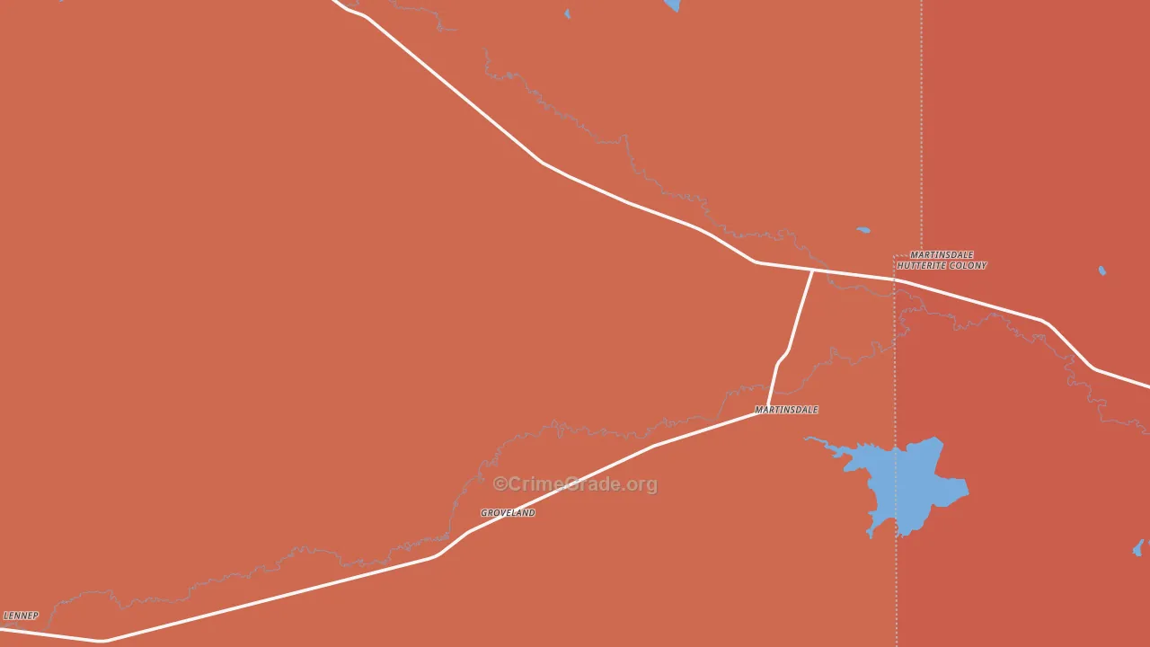 59053, MT Map of Drug-Related Crime Rates