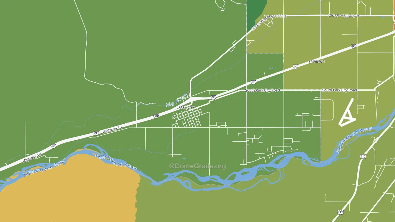 59063, MT Map of Drug-Related Crime Rates