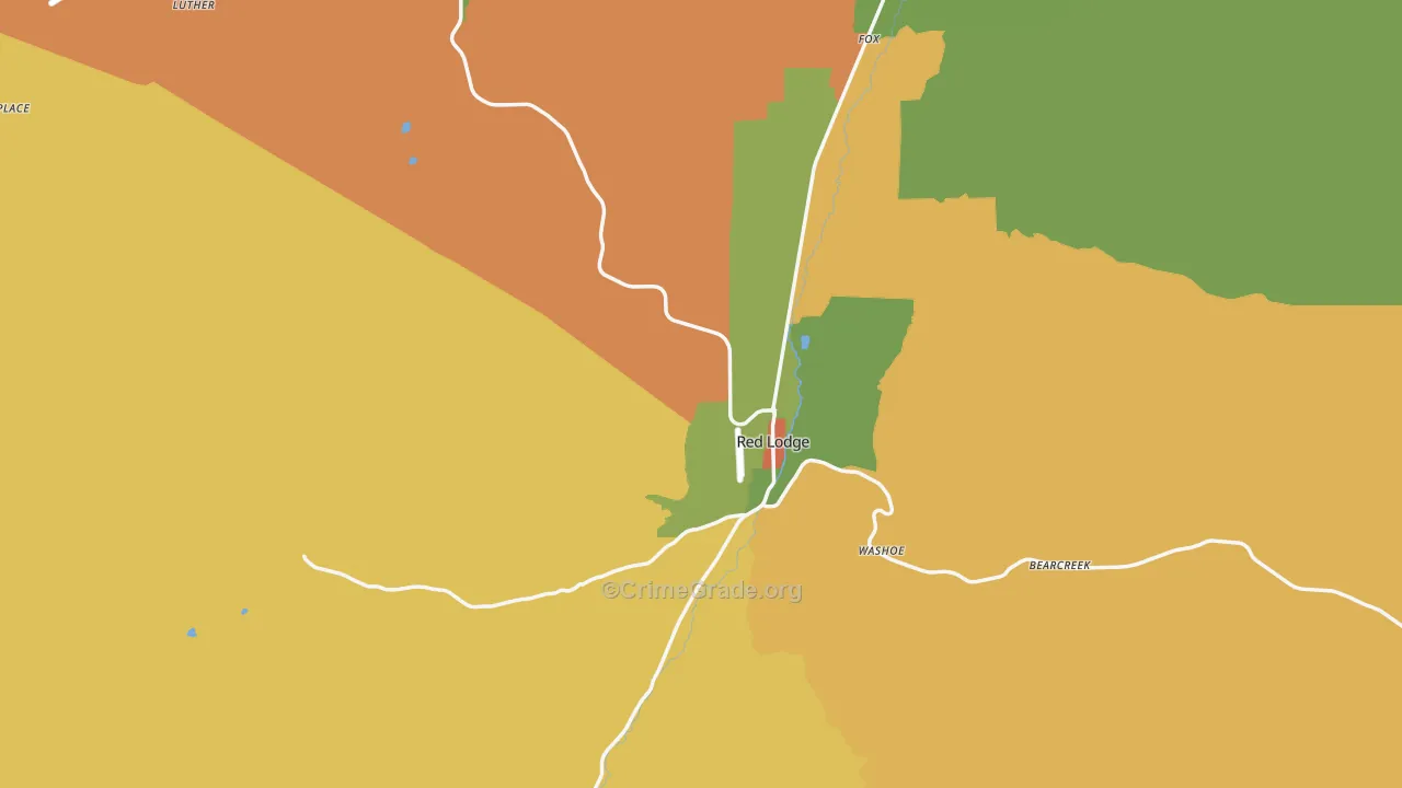 59068, MT Map of Drug-Related Crime Rates
