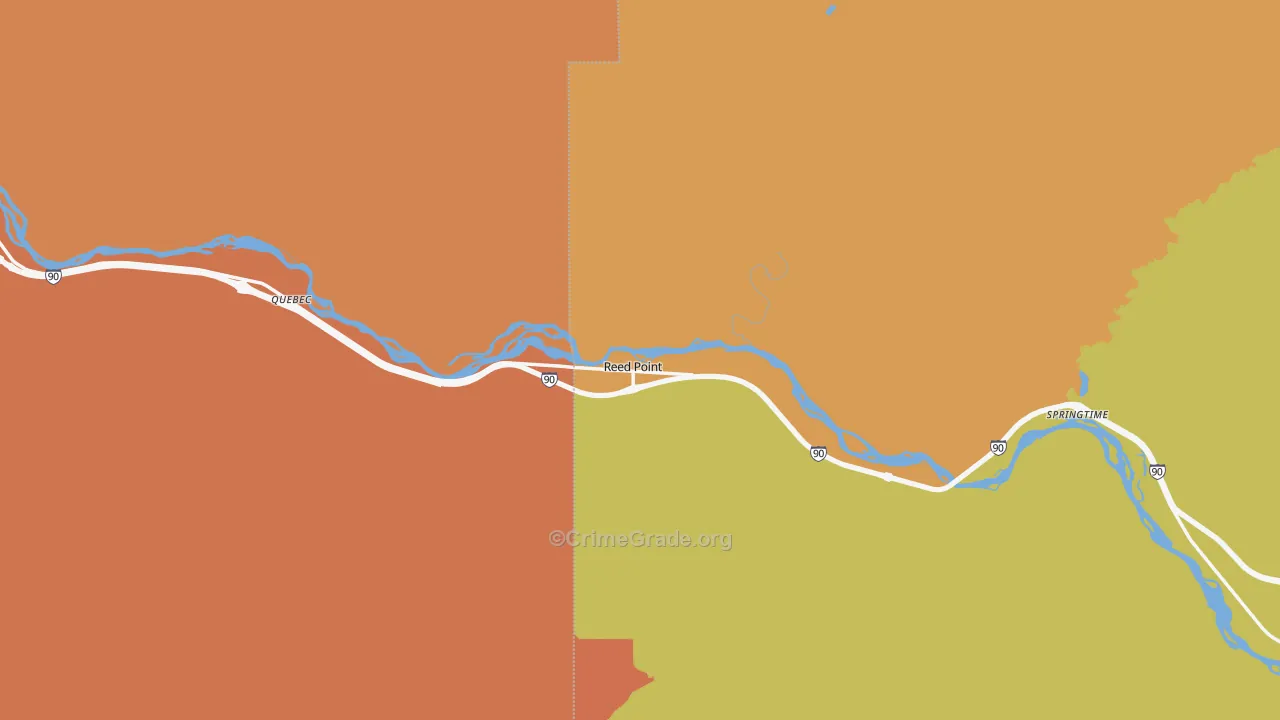 59069, MT Map of Drug-Related Crime Rates