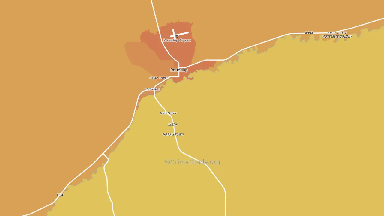 59072, MT Map of Drug-Related Crime Rates