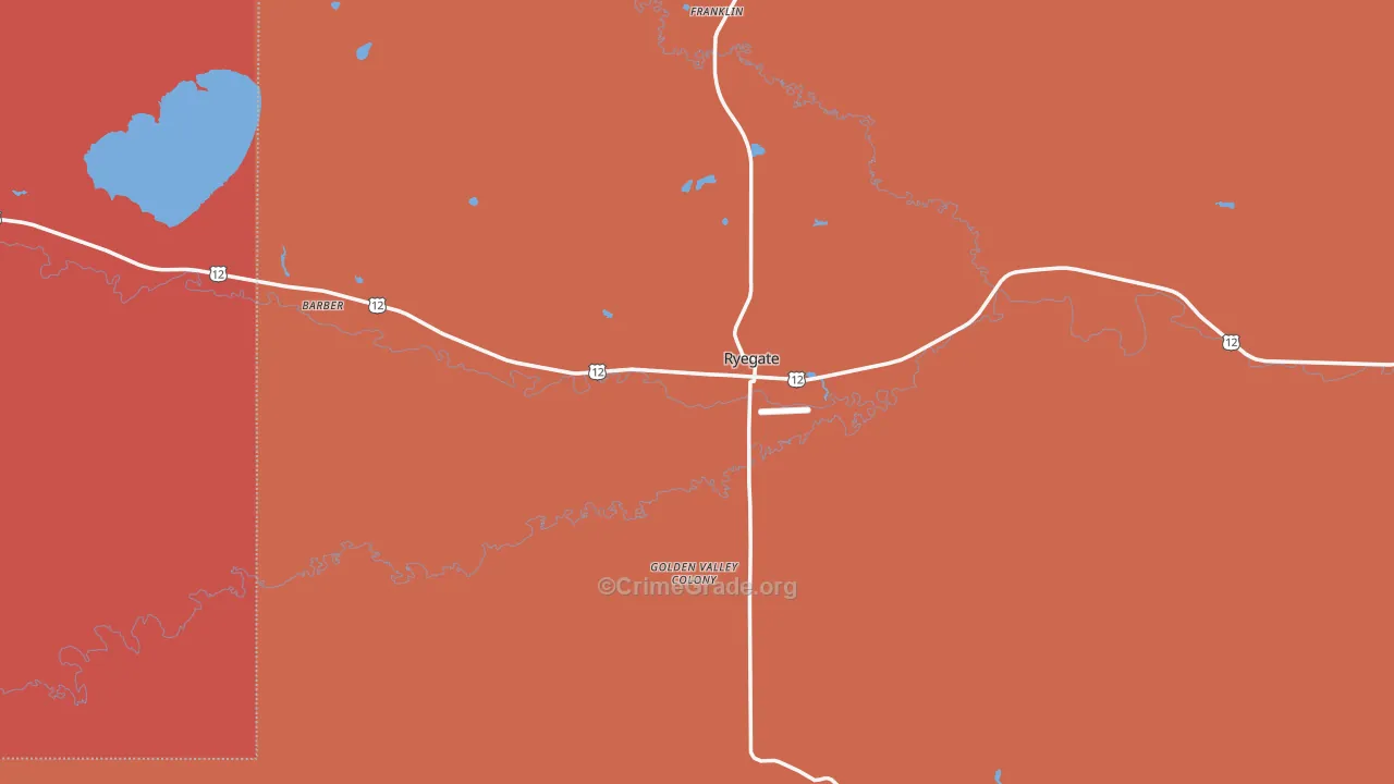 59074, MT Map of Drug-Related Crime Rates