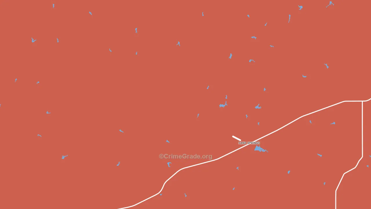 59077, MT Map of Drug-Related Crime Rates