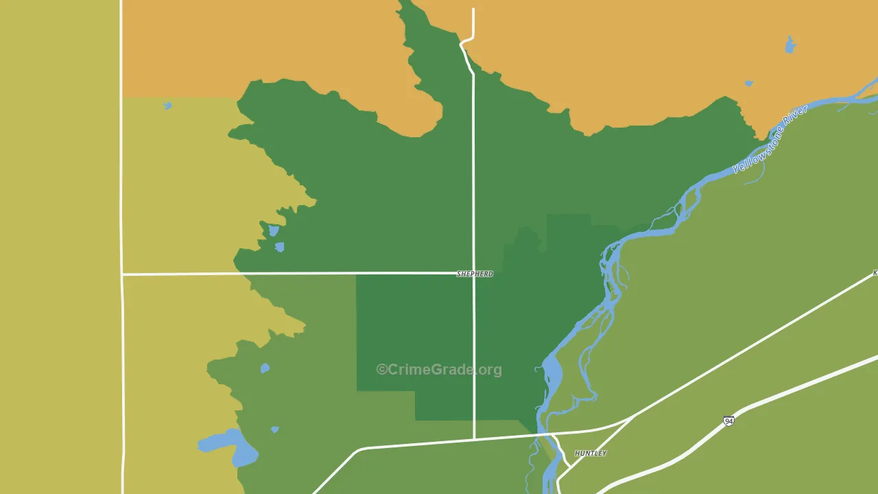59079, MT Map of Drug-Related Crime Rates