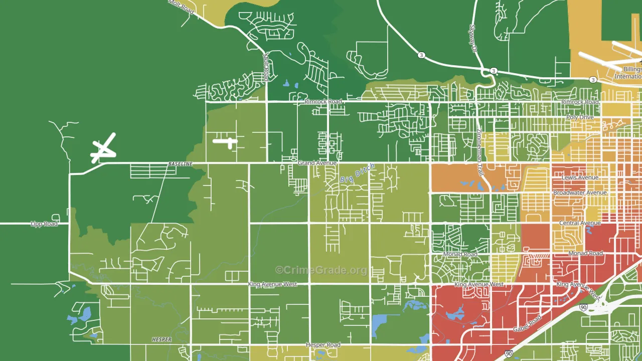 59106, MT Map of Drug-Related Crime Rates