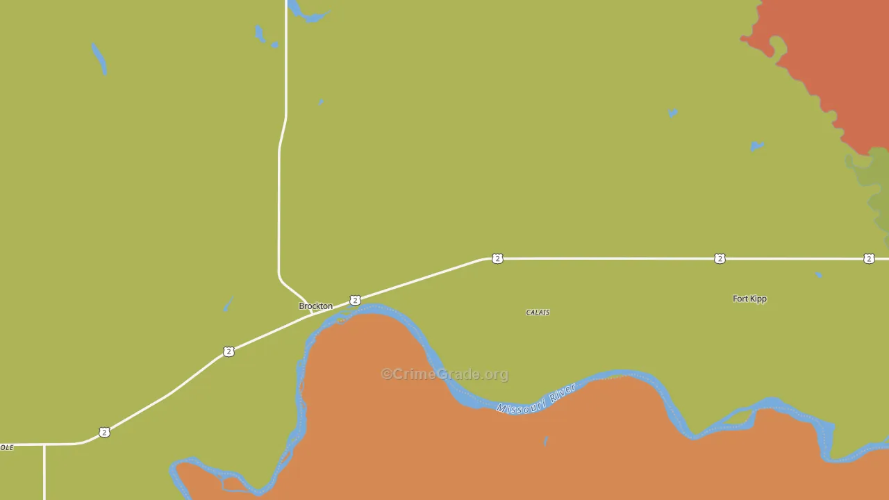 59213, MT Map of Drug-Related Crime Rates